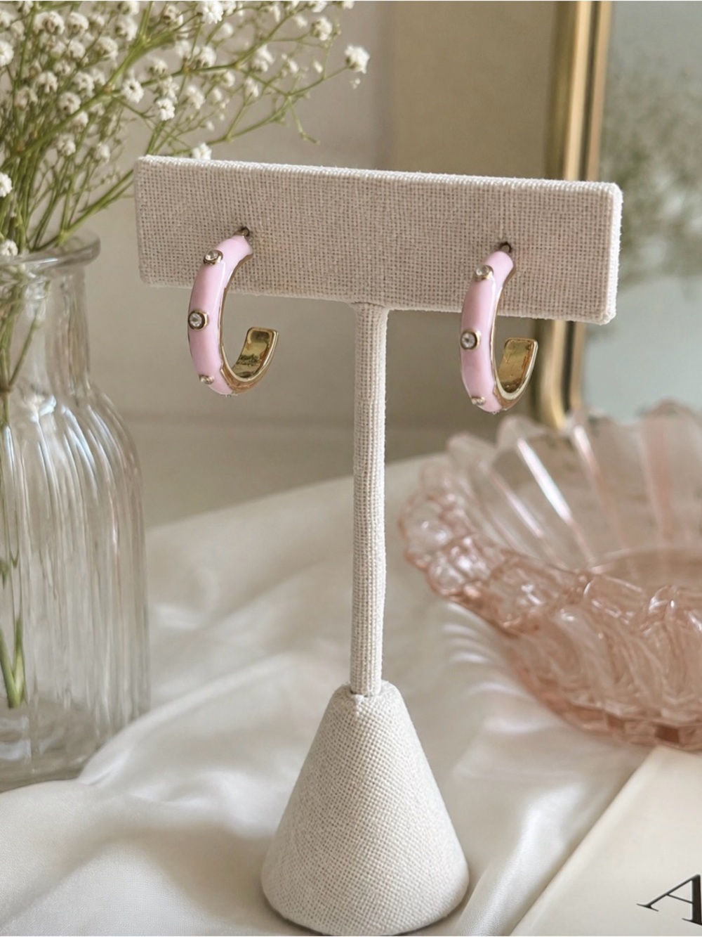 Light Purple Hoop Earrings